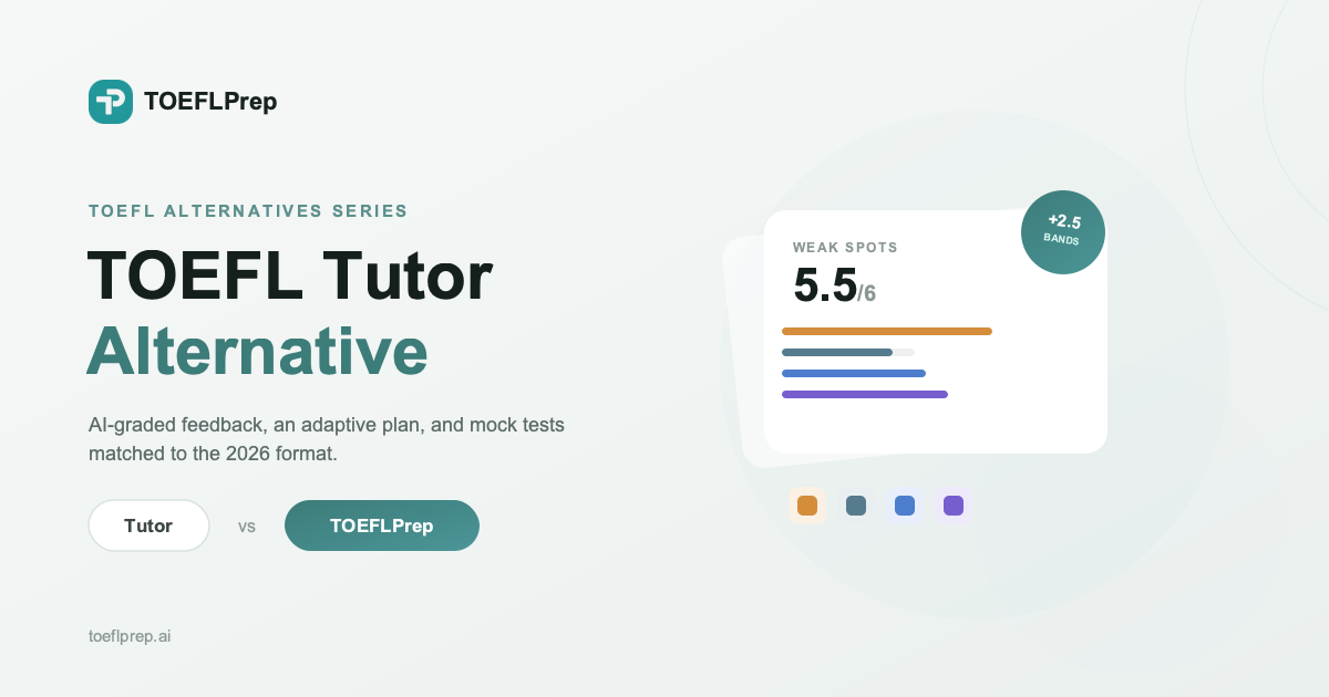 The Best Alternative to a TOEFL Tutor (2026 Comparison)