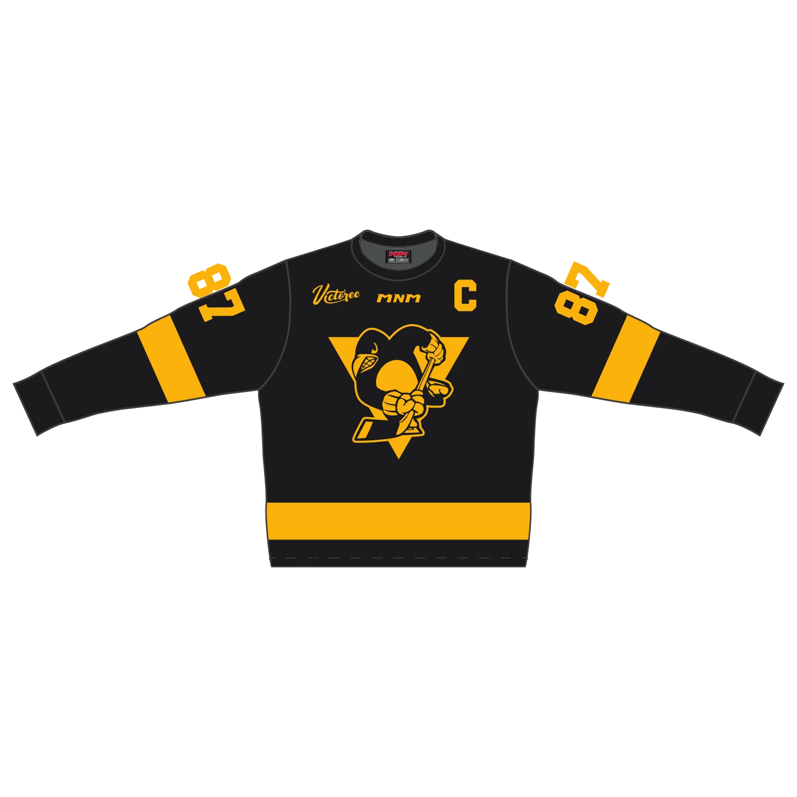 Front of men's Basic Tee in black.